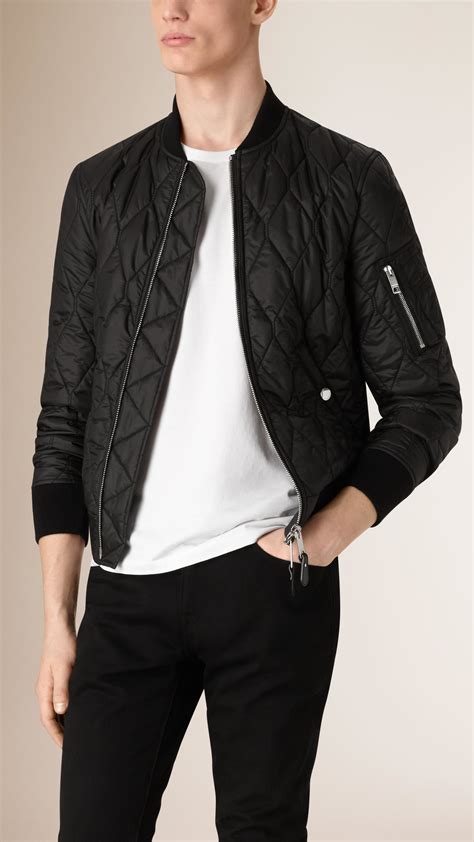 burberry reversible bomber jacket|Burberry quilted jacket men.